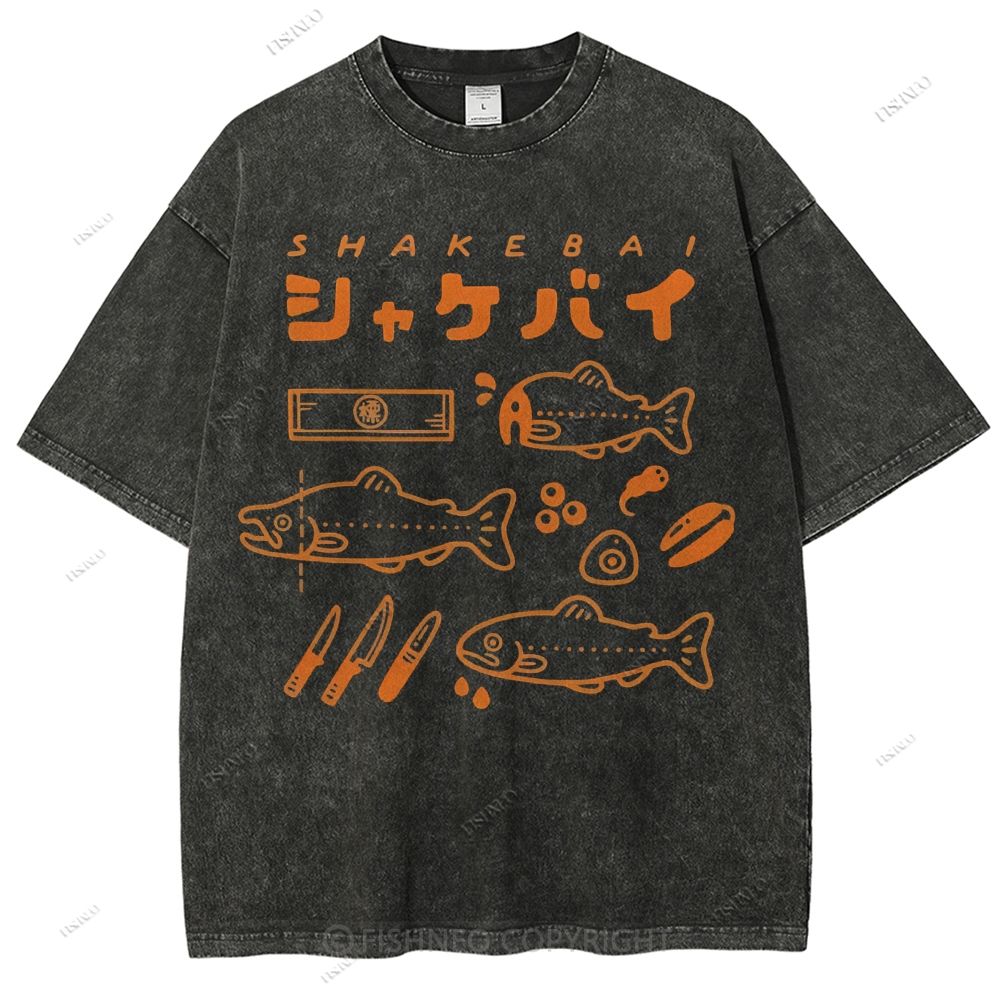 Unisex Shakebai Printed Washed Tee