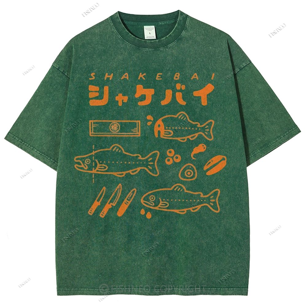 Unisex Shakebai Printed Washed Tee