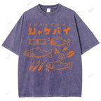 Unisex Shakebai Printed Washed Tee