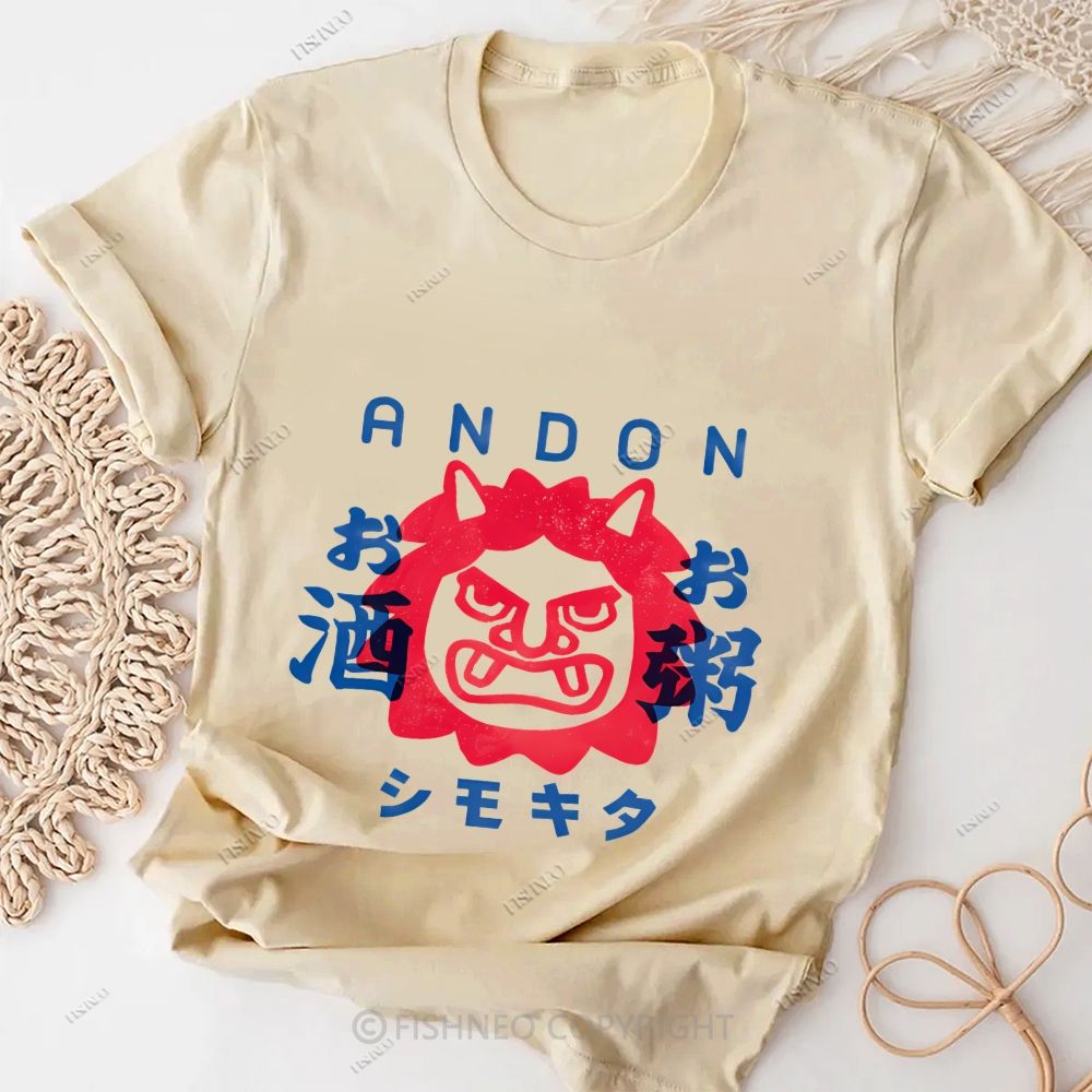 Japanese God Cotton Casual T-Shirt