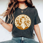 Unisex Japanese Comic Character Printed Washed Tee