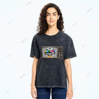 Unisex Japanese TV Printed Design Back Washed Tee