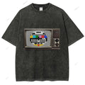 Unisex Japanese TV Printed Design Back Washed Tee