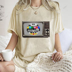 Unisex Japanese TV Printed Design Back Washed Tee