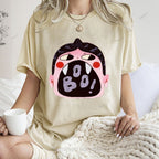 Unisex Graffiti Printed Washed Tee