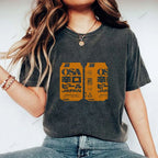 Unisex Japanese Soda Drink Printed Washed Tee