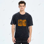 Unisex Japanese Soda Drink Printed Washed Tee