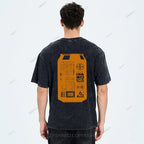 Unisex Japanese Soda Drink Printed Washed Tee