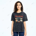 Unisex Sushi Printed Washed Tee