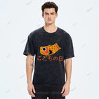 Unisex Japanese Koinobori Printed Washed Tee