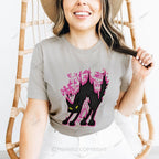 Cat Graffiti Cotton Casual T-Shirt