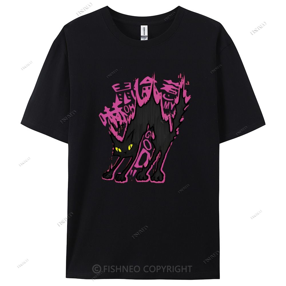 Cat Graffiti Cotton Casual T-Shirt