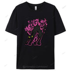 Cat Graffiti Cotton Casual T-Shirt
