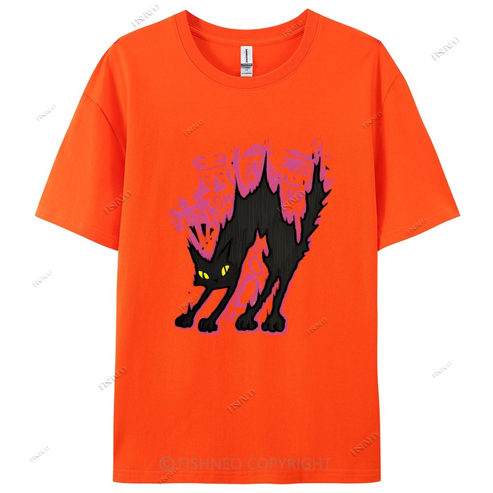 Cat Graffiti Cotton Casual T-Shirt