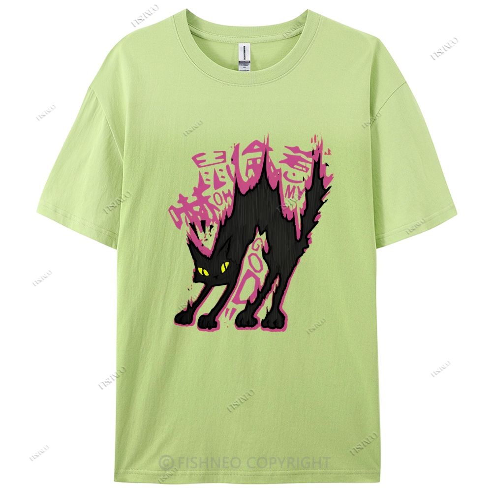 Cat Graffiti Cotton Casual T-Shirt