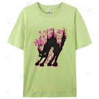 Cat Graffiti Cotton Casual T-Shirt
