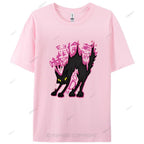 Cat Graffiti Cotton Casual T-Shirt
