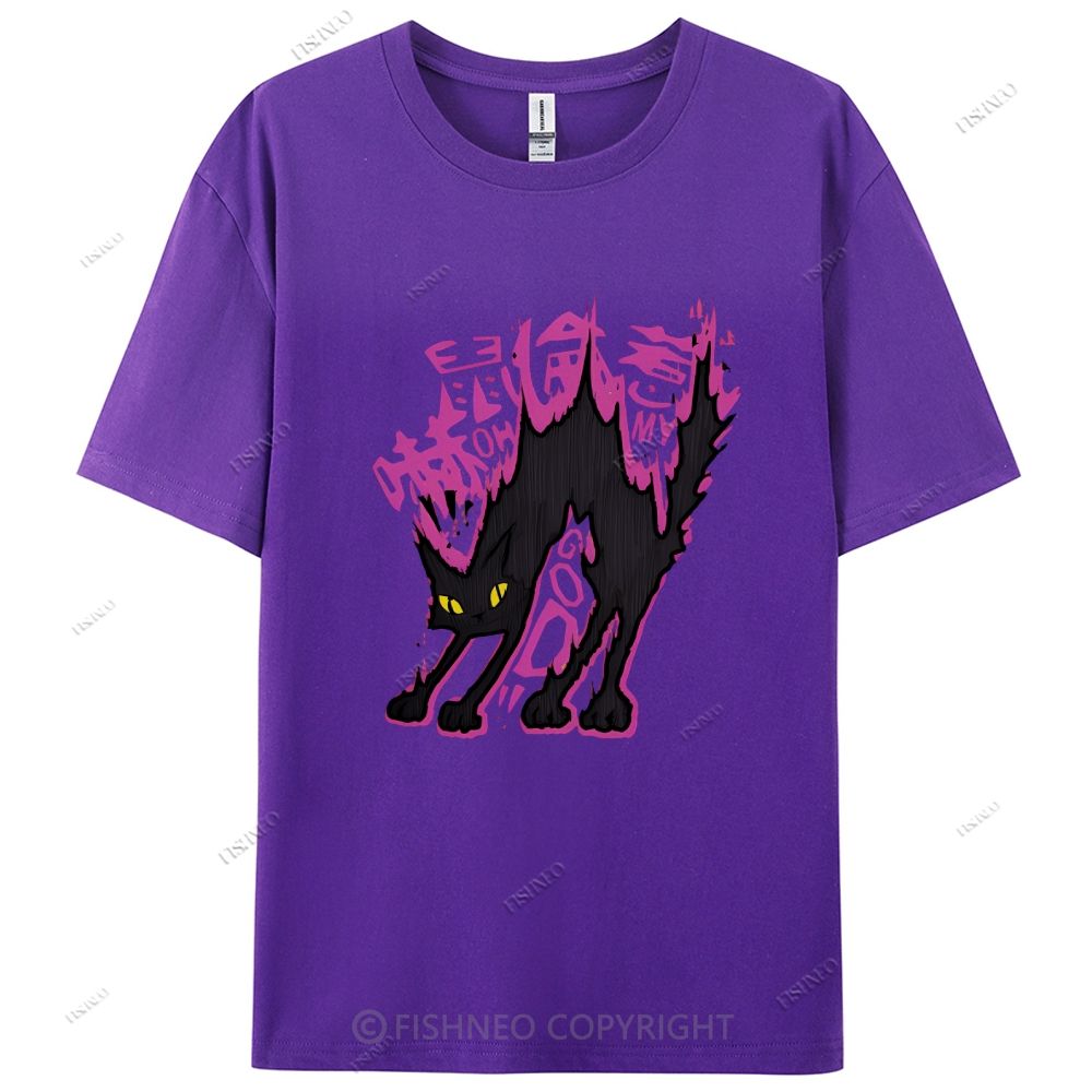 Cat Graffiti Cotton Casual T-Shirt