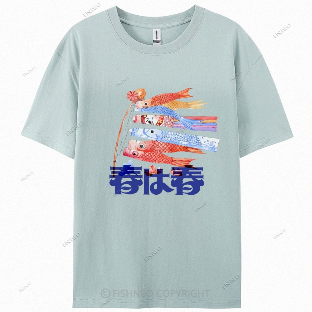 Japanese Koinobori Cotton Casual T-Shirt
