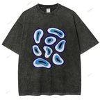 Unisex Eye Printed Washed Tee