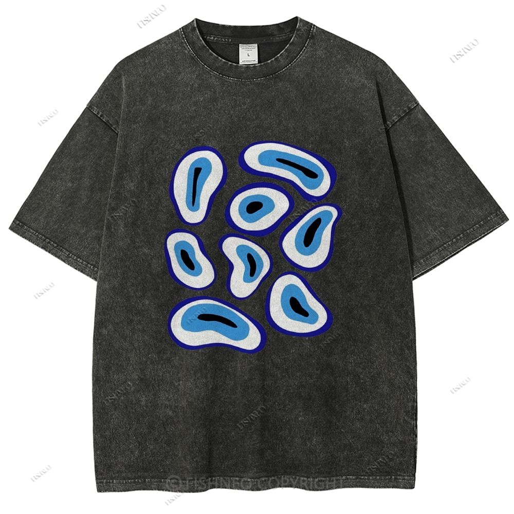 Unisex Eye Printed Washed Tee