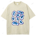 Unisex Eye Printed Washed Tee