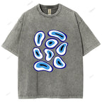Unisex Eye Printed Washed Tee