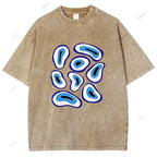 Unisex Eye Printed Washed Tee