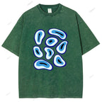Unisex Eye Printed Washed Tee