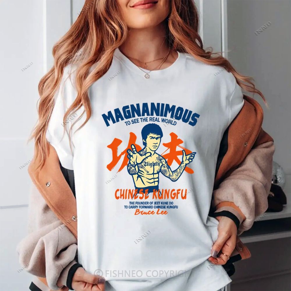 Bruce Lee Graffiti Cotton T-shirt