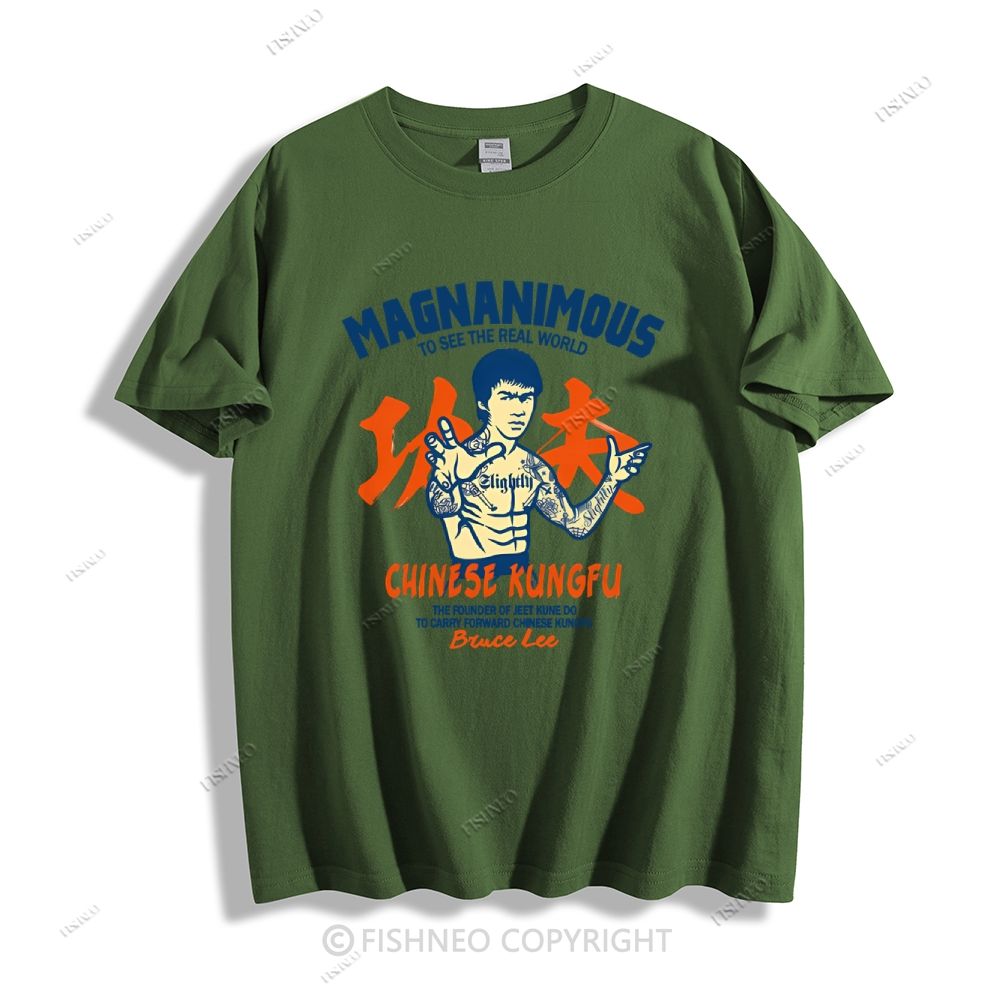 Bruce Lee Graffiti Cotton T-shirt