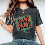 Unisex Graffiti Printed Washed Tee