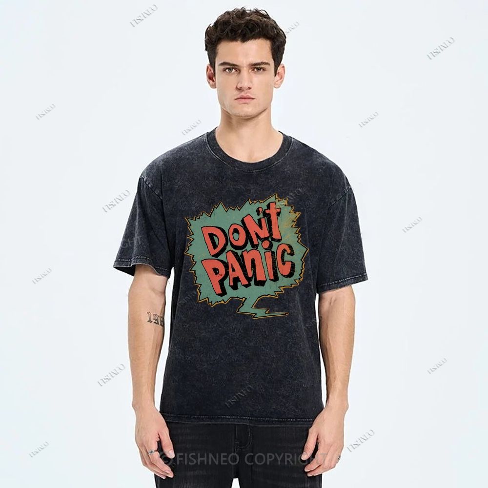 Unisex Graffiti Printed Washed Tee