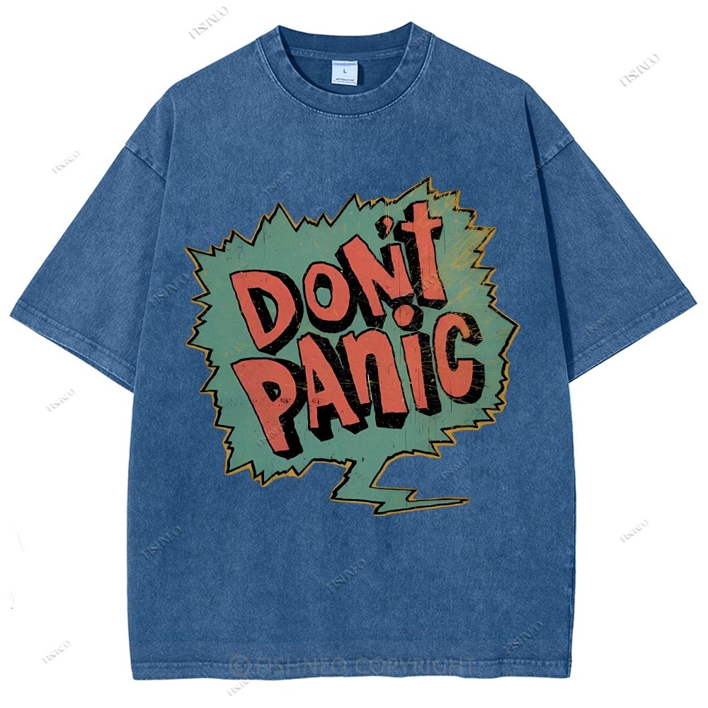 Unisex Graffiti Printed Washed Tee
