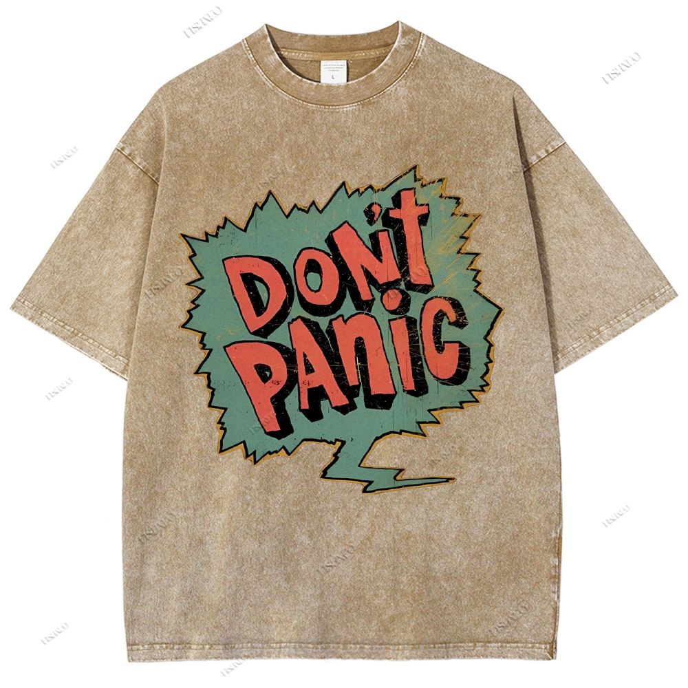 Unisex Graffiti Printed Washed Tee