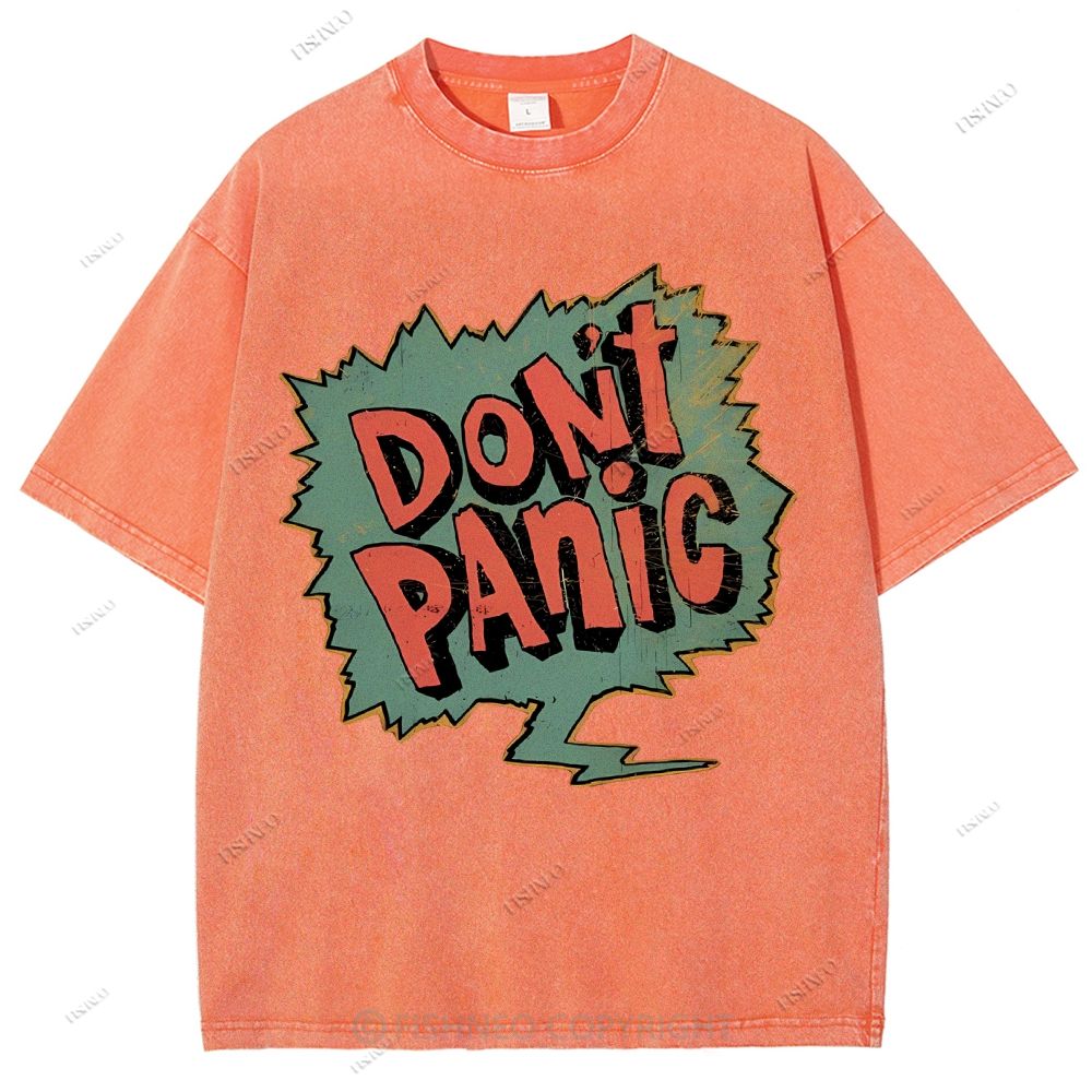 Unisex Graffiti Printed Washed Tee