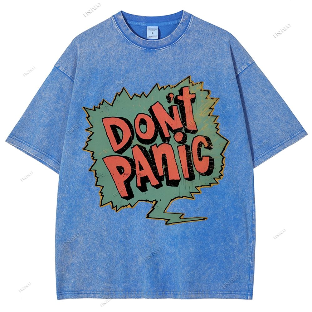 Unisex Graffiti Printed Washed Tee