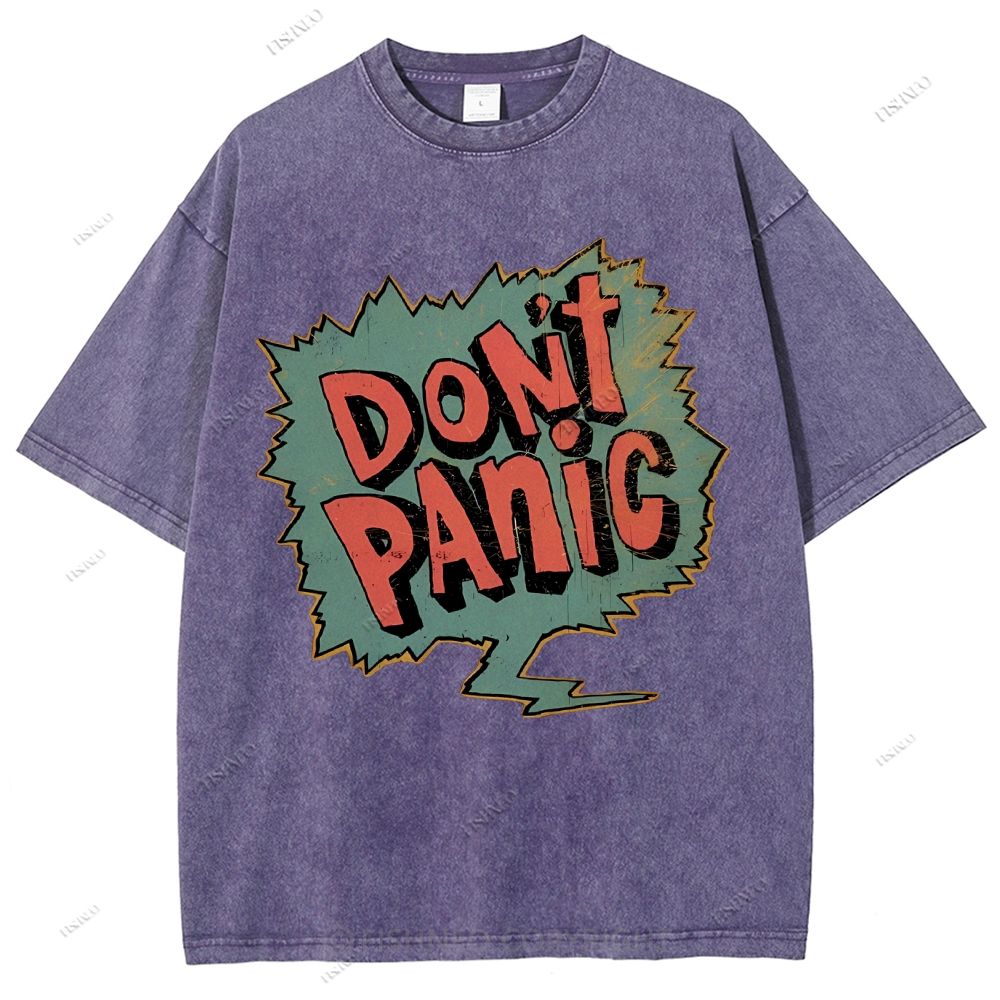 Unisex Graffiti Printed Washed Tee