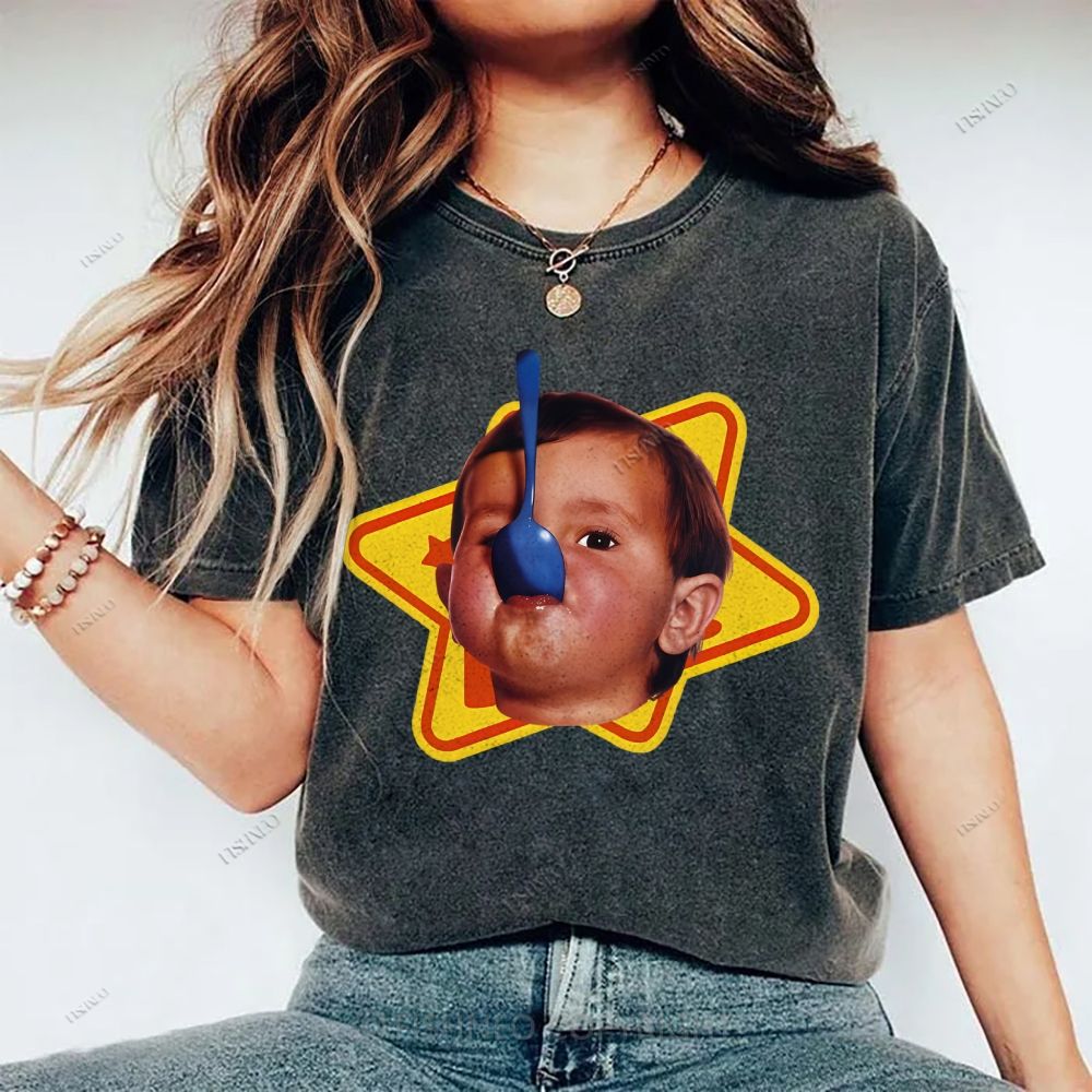Unisex Child Printed Washed Tee