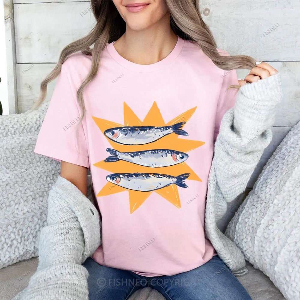 Sardine Cotton T-shirt