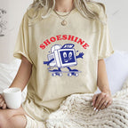 Unisex Graffiti Printed Washed Tee