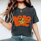 Unisex Japanese Eye Printed Washed Tee