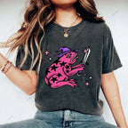 Unisex Frog Printed Washed Tee