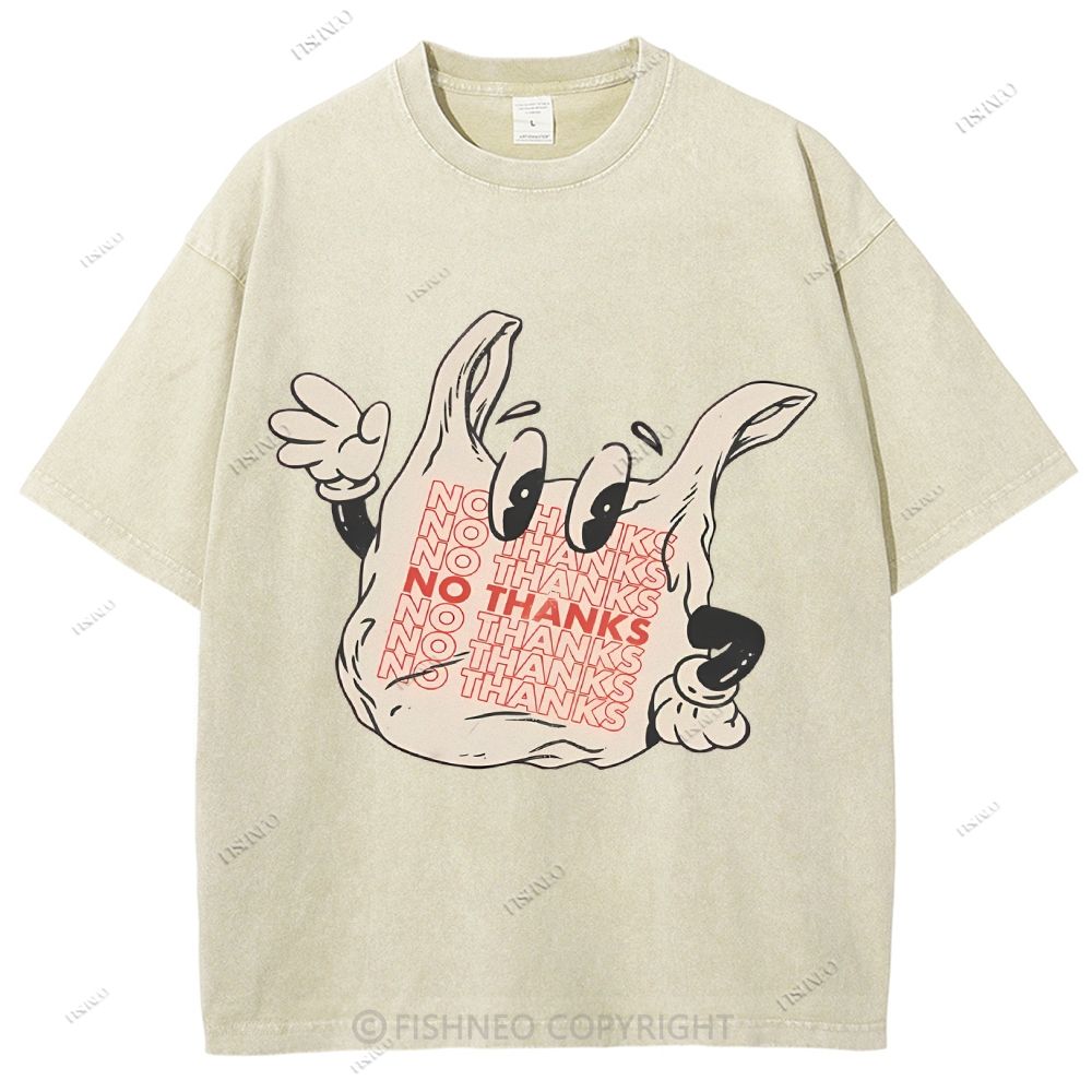 Unisex Graffiti Printed Washed Tee