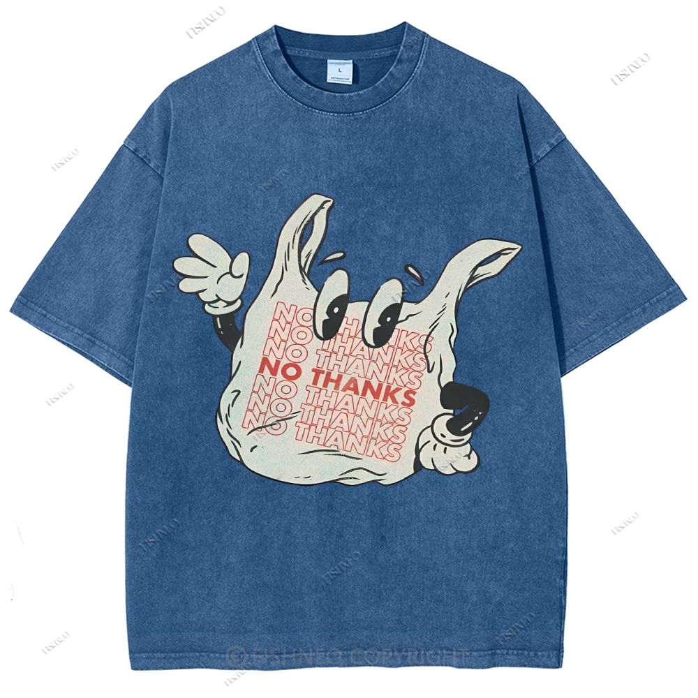 Unisex Graffiti Printed Washed Tee