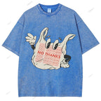Unisex Graffiti Printed Washed Tee