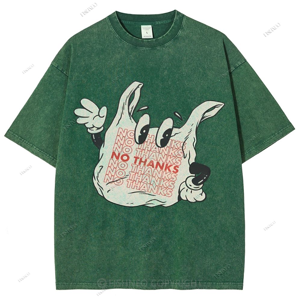 Unisex Graffiti Printed Washed Tee