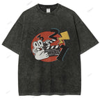 Unisex Rabbit Printed Washed Tee