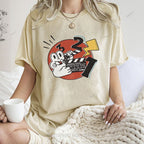 Unisex Rabbit Printed Washed Tee