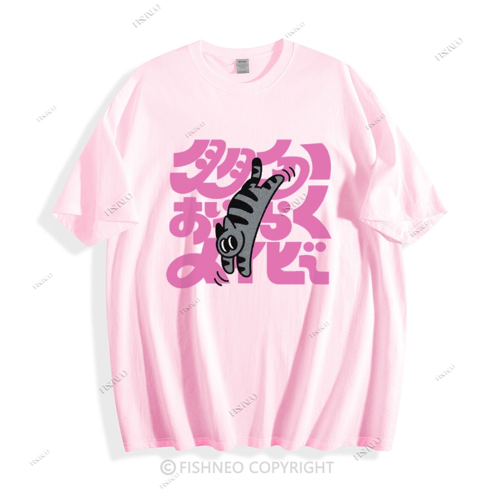 Japanese Cat Cotton T-shirt